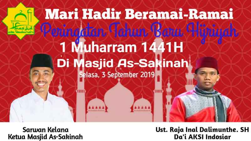 Semarak Tahun Baru Islam 1441 H, Masjid As Sakinah Undang Ustadz AKSI Indosiar