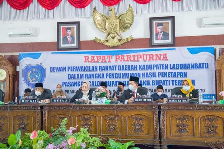 DPRD Kabupaten Labuhanbatu Umumkan Bupati dan Wakil Bupati Terpilih