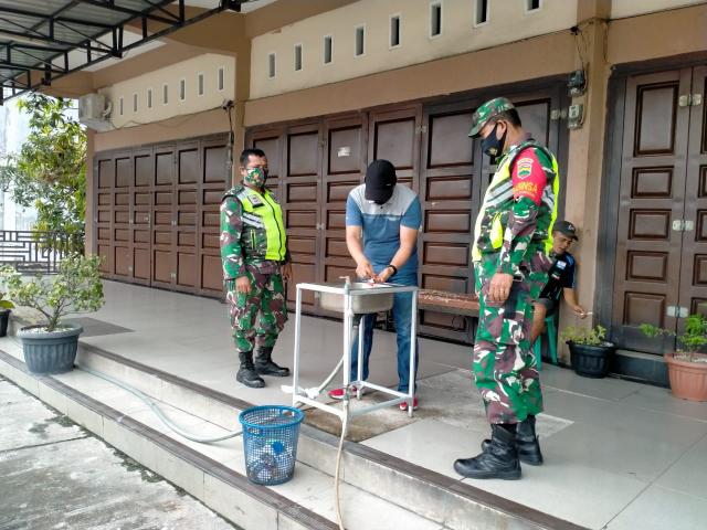 Selalu Patuh Protokol Kesehatan C-19 dan Ingat 3 M Dikeramaian, Imbau Serma Amiruddin