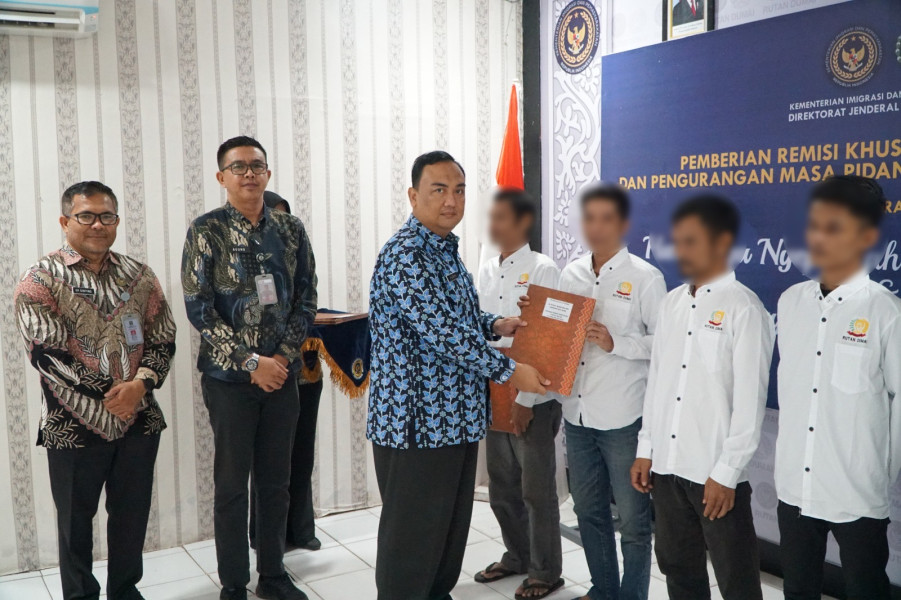 671 Warga Binaan Rutan Dumai Terima Remisi Khusus Idul Fitri 1446 H.