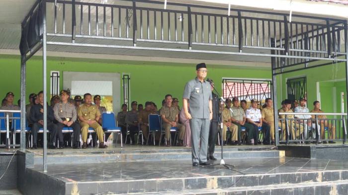 Bupati Kampar didampingi Kapolres, Pimpin Apel Gelar Pasukan Ops Ramadniya Siak 2017