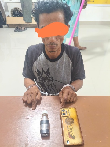 Komitmen Berantas Narkoba, Polsek Mandau Ciduk Lagi Satu Pria Penyalahgunaan Sabu
