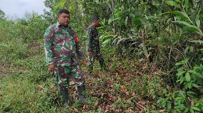 Babinsa Mandau,Posramil Batsol : Desa Kesumbo Ampai Jadi Target Penyisiran Karhutla