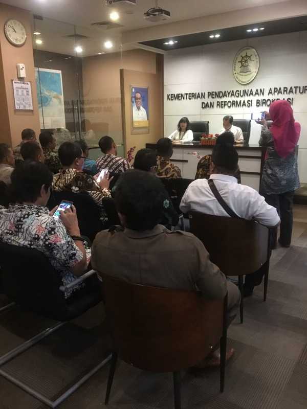 Perjuangkan Nasib Eks Honorer K2, Komisi I DPRD Meranti Temui MenPAN-RB di Jakarta