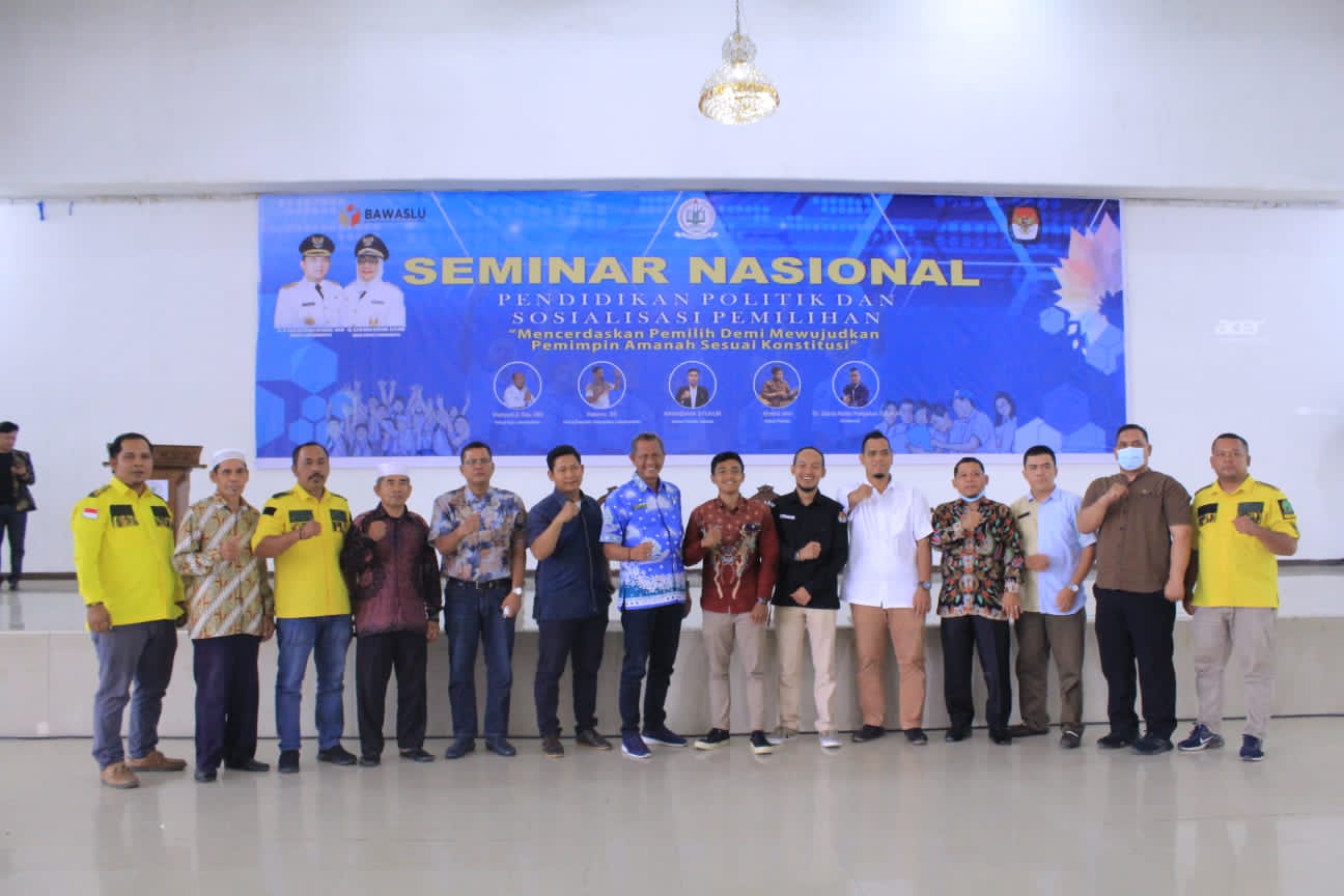 Asisten I Hadiri Seminar Nasional Pendidikan Politik Dan Sosialisasi Pemilihan