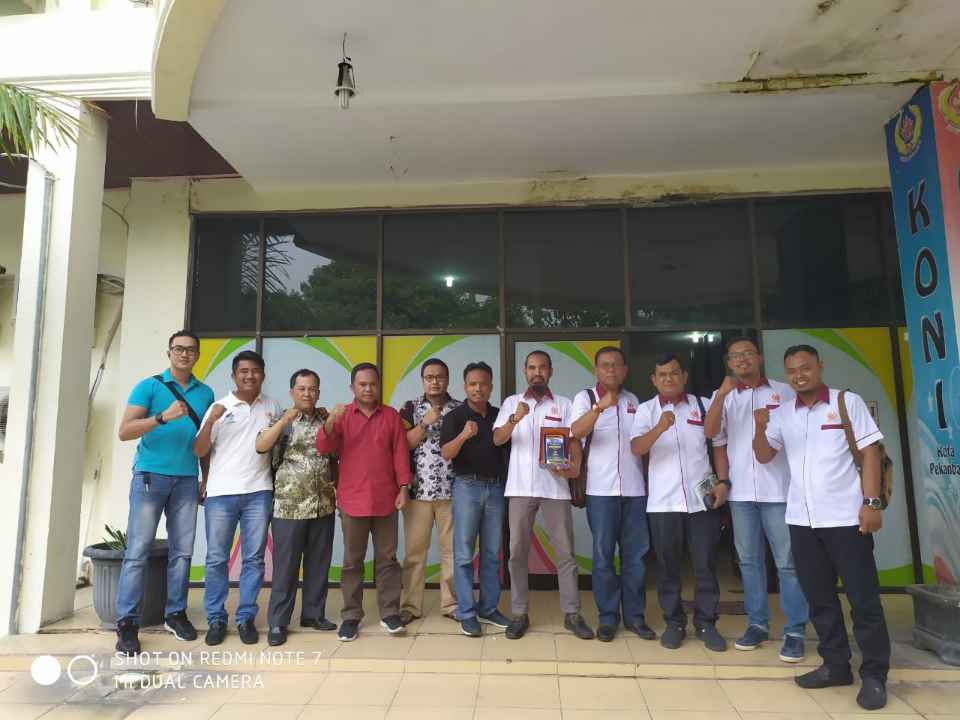 Sharing Informasi dan Silaturahmi, Koni Rohil Sambangi Koni Pekanbaru