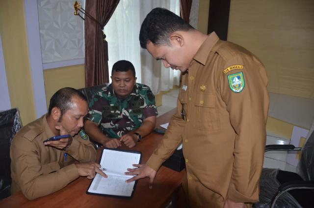 Kades Muara Basung Tinjau Langsung Kesiapan Pembukaan TMMD ke 113
