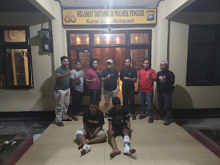 Jatanras Polda Riau dan Resmob 125 Polres Bengkalis Amankan Dua Pelaku Jambret