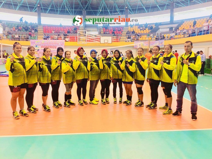 Tim Voli Putri Bengkalis Tunjuk Kebolehan, Bungkam Indragiri Hilir 3-0