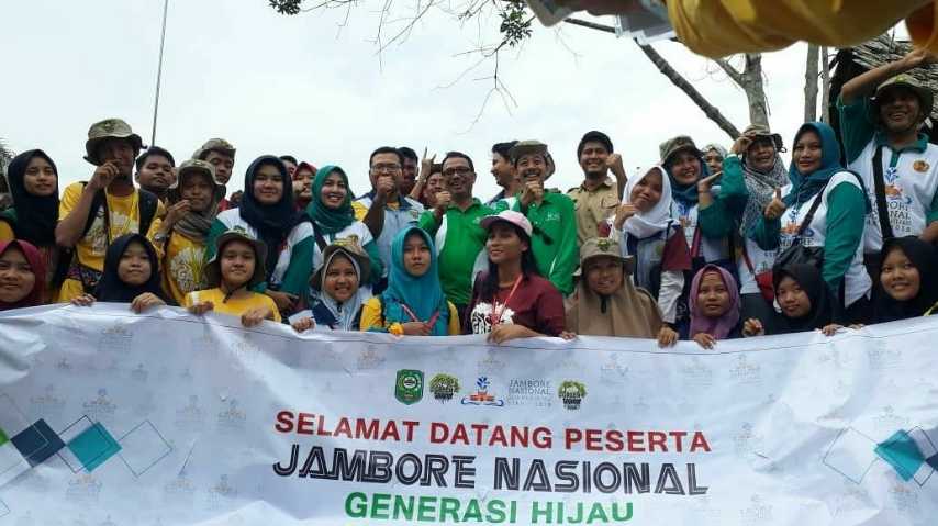 Peserta JNGH diajak menanam mangrove di Rawa Mekar Jaya