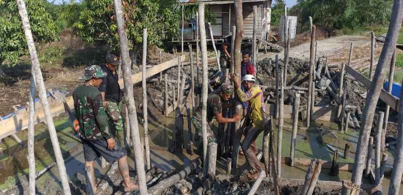 Pra TMMD, Dandim 0321 Rohil : Pembangunan Musholla Sudah 25%, Box Culver 21%