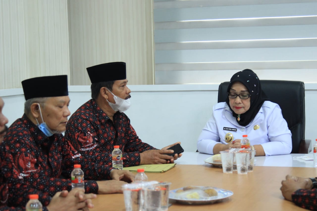 Wabup Labuhanbatu Terima  Audiensi Badan Pembudayaan Kejuangan 45