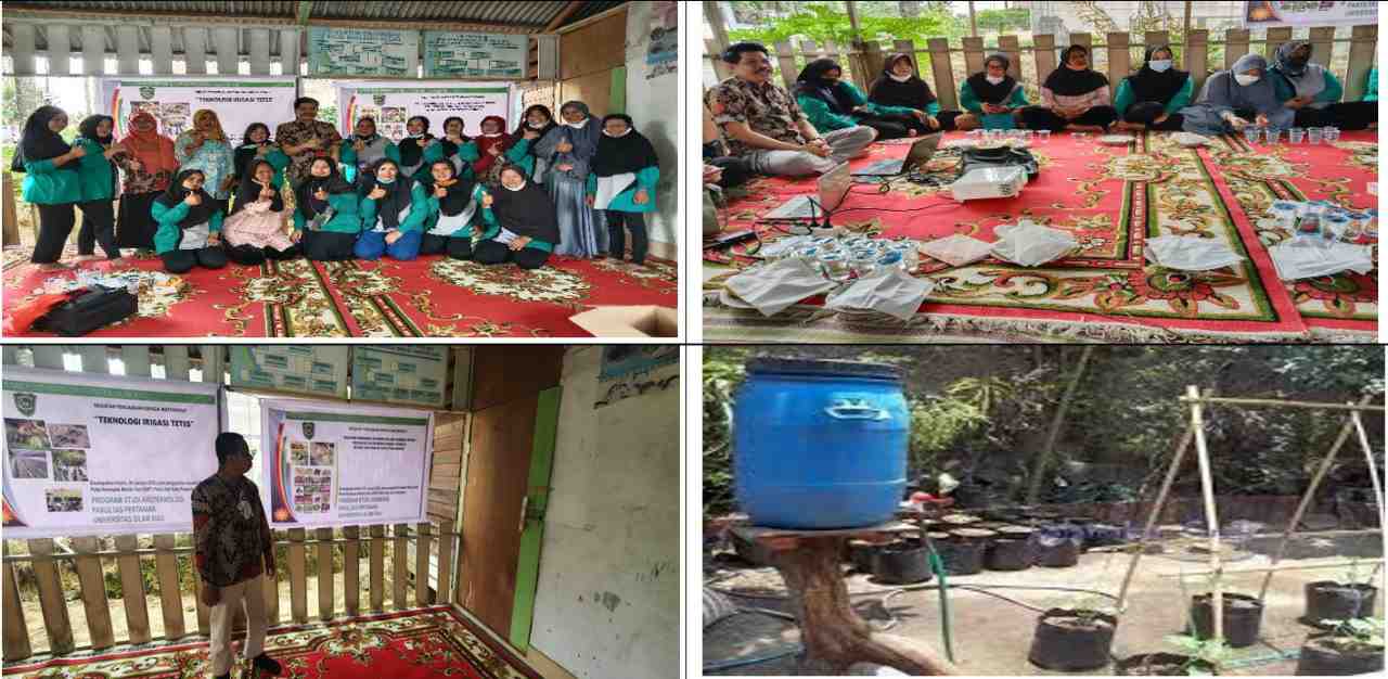 Pengabdian Masyarakat, Dosen Faperta UIR berikan terobosan efisiensi bertani kepada KWT Pelita Harap