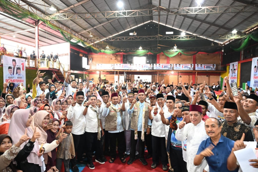 Kampanye di Bukit Batu, Abdul Wahid Komit Membangun Jembatan Pakning-Bengkalis