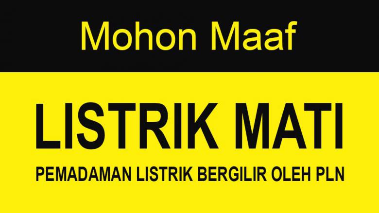 Sepekan Kedepan, PLN Pekanbaru Lakukan Pemadaman Bergilir