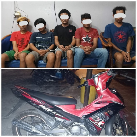 Polisi Tangkap 5 Pelaku  Curanmor Di Mandau