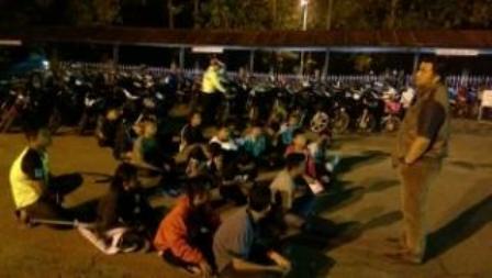 Perubahan Jam Razia, Polsek Mandau Berhasil Jaring Puluhan Motor Bali Di Mandau
