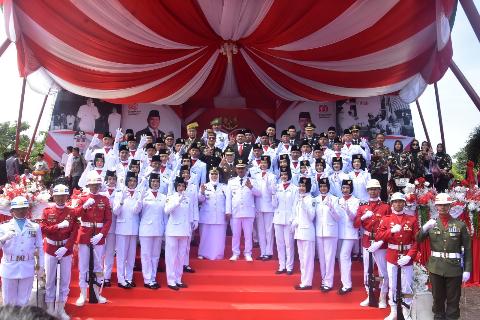 Paskibraka Bengkalis Tunaikan Tugas dengan Sempurna, Sang Saka Berkibar Megah