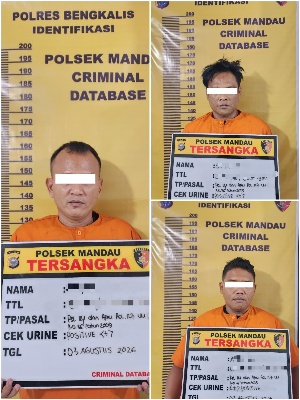 Tiga Orang Pengguna Ekstasi Diamankan Polisi Mandau di Salah Satu Tempat hiburan