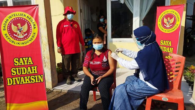 Vaksinasi Door To Door BIN Daerah Riau Mendarat Apresiasi Dari Warga
