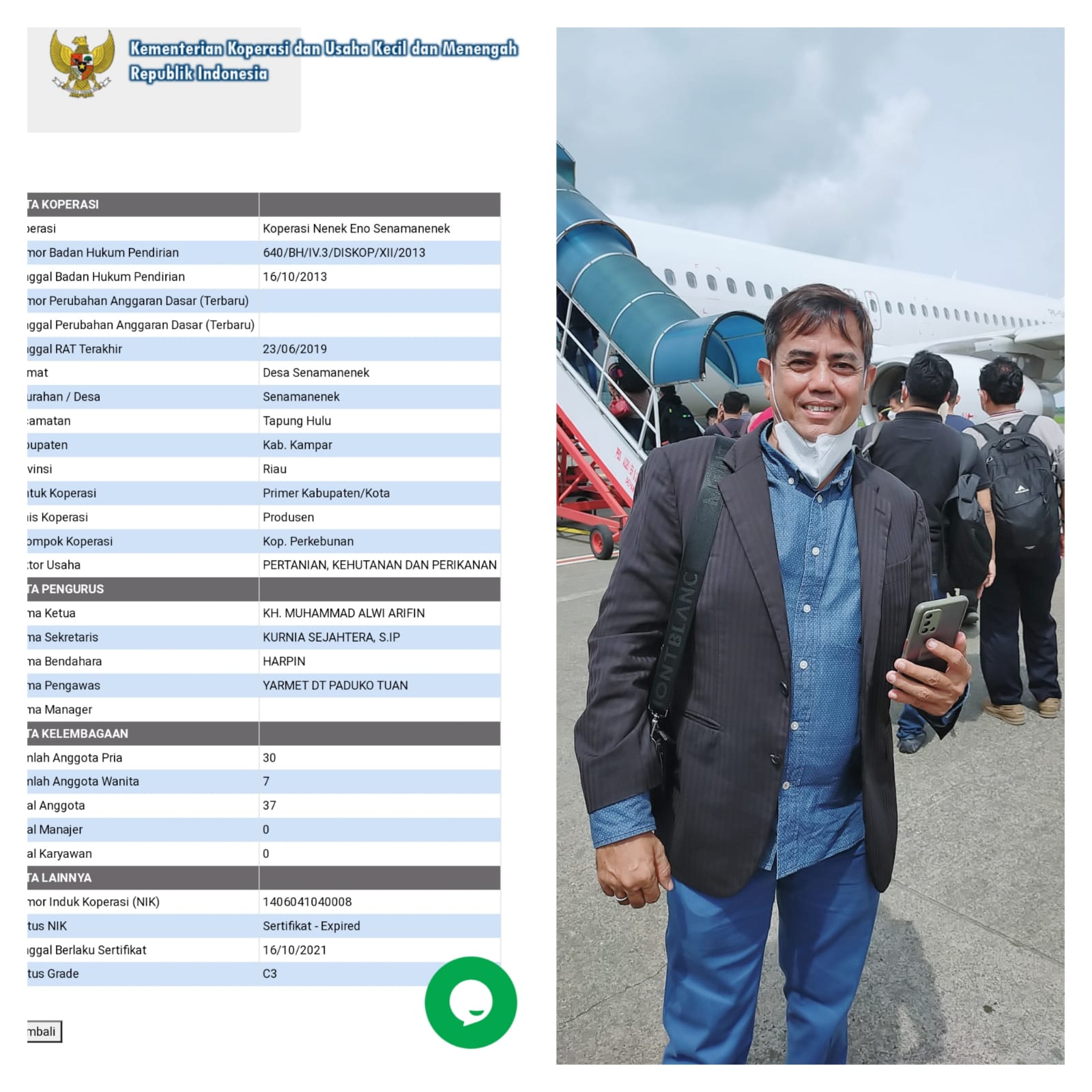 Koperasi KNES Tak Pernah Adakan RAT, LSM DPW KPFI- RI Provinsi Riau Laporkan KNES Ke KMENKOP RI