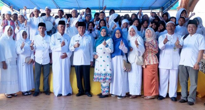 Bupati Inhil dan Ratusan Warga Concong Ikuti Istighosah