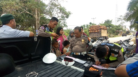 Tekan Laka, Satlantas  Polres Siak Taja Razia
