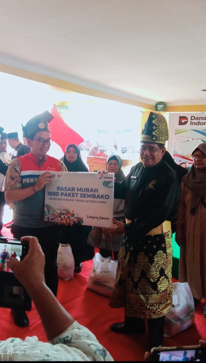 Pertamina Patra Niaga RU II dan LAMR Dumai Hadirkan Pasar Murah untuk Warga Ring 1