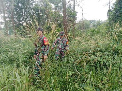 Babinsa Koramil 03/Mandau Laksanakan Giat Patroli Karhutla