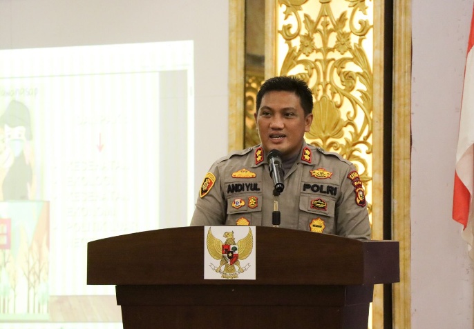 Kapolres Jadi Pembicara pada Sosialisasi Pencegahan dan Penanggulangan Karhutla
