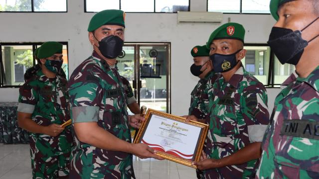 Letkol INF Endik Pimpin Penerimaan Perwira dan Pindah Tugas Satuan Personil Kodim 03/Bengkalis
