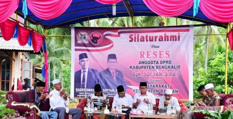 Gelar Acara Silaturahim dan Reses, Ketua Komisi IV Sofyan Tampung Aspirasi Masyarakat Pambang