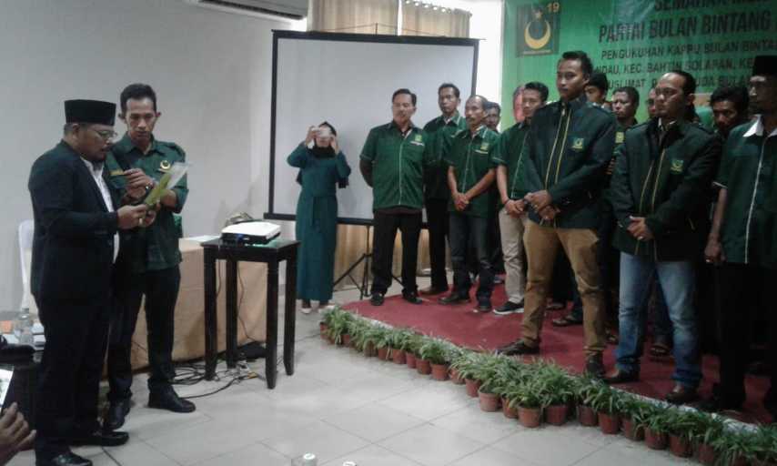 Pengurus Ranting PBB Kec.Mandau Bathin Solapan Resmi Di Lantik 
