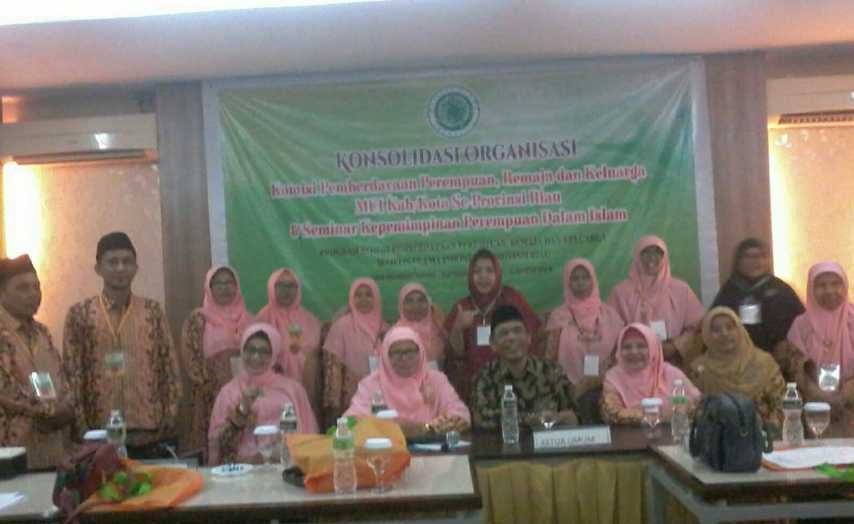 PPRK MUI Riau Gelar Seminar Kepemimpinan Perempuan Islam