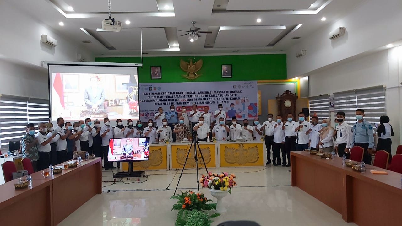 Program Vaksinasi Belusukan, Sekdakab Labuhanbatu : Berikan yang terbaik untuk Labuhanbatu