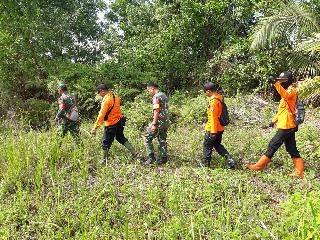 TNI Koramil/03 Mandau Serta Rescue BPBD Lakukan Patroli Karhutla