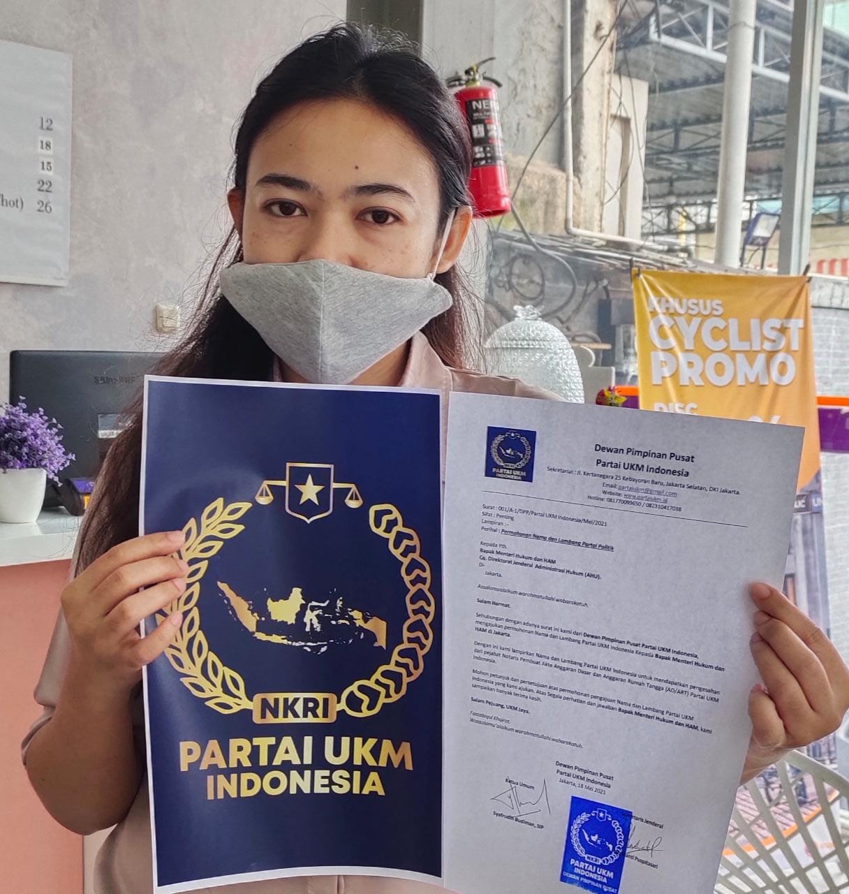DPP Partai UKM Indonesia Ajukan Permohonan Nama dan Lambang Partai ke Menkumham RI