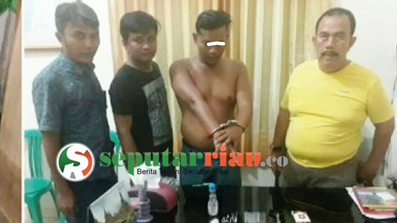 Polsek Kampar Kiri Hilir Ringkus Pengedar Shabu di Wilayah Desa Sei Simpang Dua