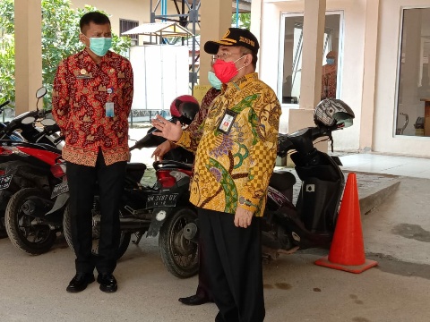 Plh Bupati Bengkalis Berkunjung Ke RSUD Mandau Usai Rapat Koordinasi Covid-19