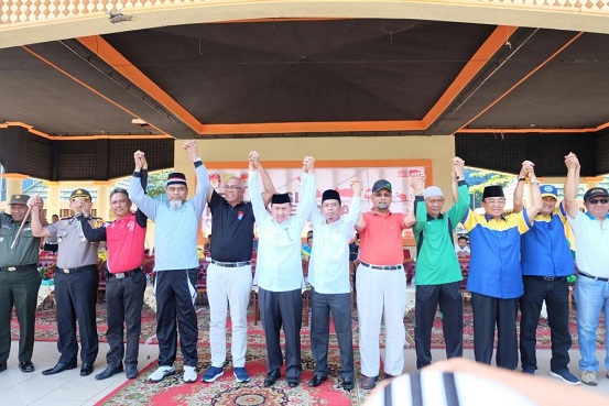 Dihadiri PJs Bupati, KPU Inhil Gelar Deklarasi Damai Pilkada Inhil