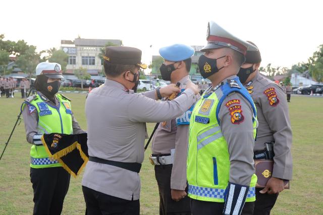 Tingkatkan Disiplin Prokes Dan Tertib Berlalu Lintas, Polda Riau Gelar Ops Patuh Lancang Kuning 2021