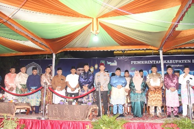 Kapolres Bengkalis Hadiri Pawai Takbir, Ratusan Peserta Meriahkan Malam Hari Raya