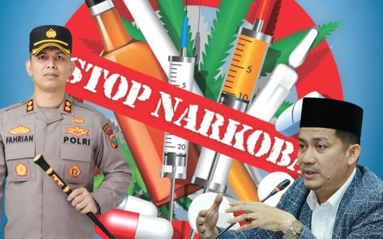 Yung Sanusi Apresiasi Kinerja Kapolres Bengkalis Dalam Pemberantasan Narkotika