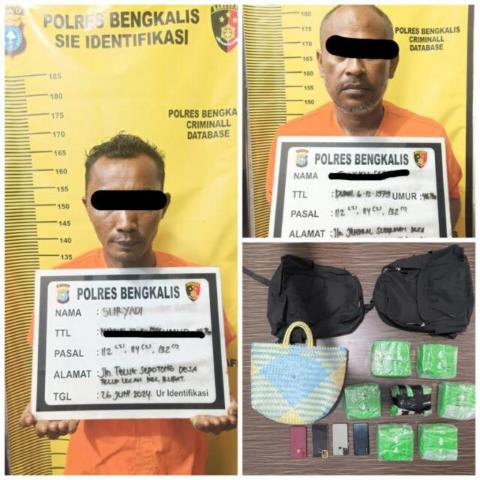 Timsus Elang Malaka Berhasil Amankan Dua Orang Kurir Narkotika Jenis Sabu