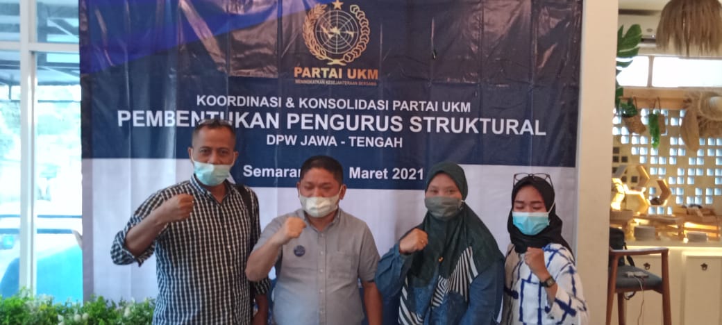KRT Sandiyo Nahkodai DPW Partai UKM Jawa Tengah didampingi Suparto Sebagai Sekretaris