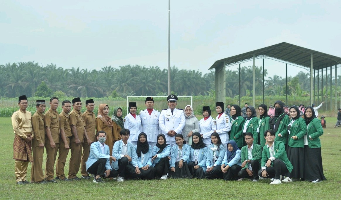 KKN UNRI Desa Sungai Simpang Dua Merayakan Perayaan 17 Agustus Kembali Setelah 2 Tahun Vakum