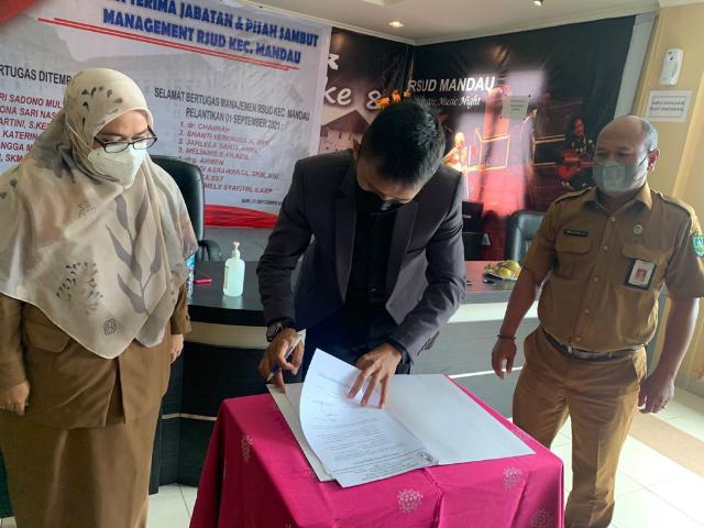 RSUD Mandau Gelar Serahterima Jabatan Direktur Yang Baru dengan Yang Lama