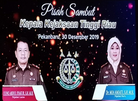 Bupati Bengkalis Ucapkan Tahniah, Mia Amiati Menggantikan Uung Abdul Sebagai Kepala Kejaksaan Tinggi