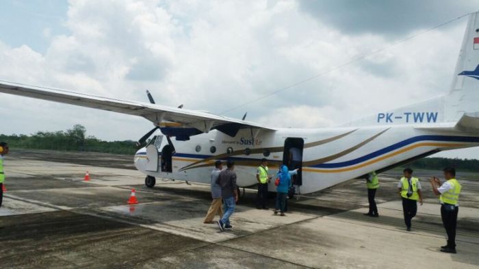Penerbangan Rute Pasir Pengaraian - Batam Difungsikan Kembali