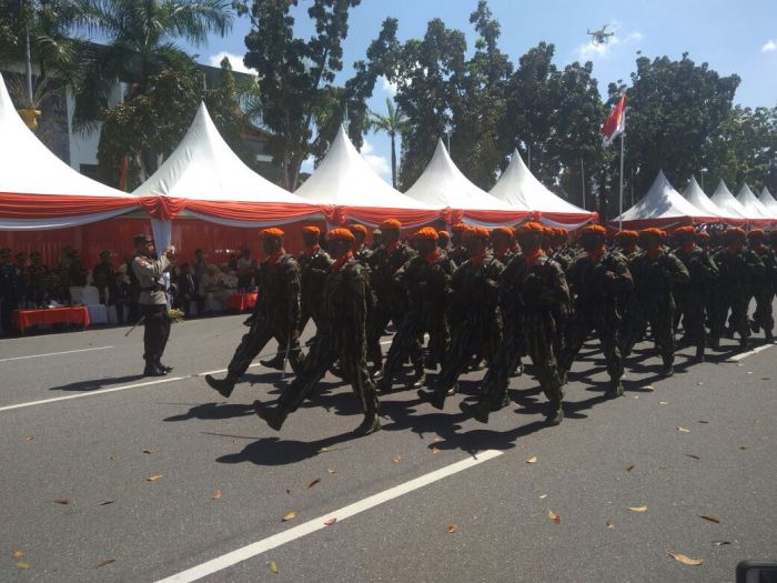 Kasrem 031/WB Pimpin Upacara HUT ke 72 TNI di Pekanbaru